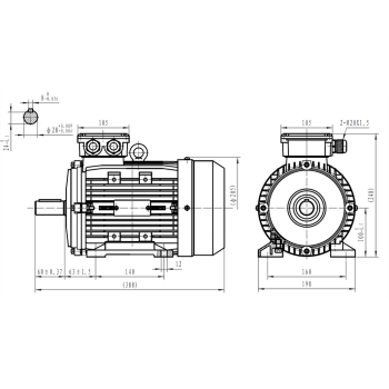 Silnik elektryczny 4kW 1400 obr/min. 100B3